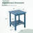 All Weather Adirondack Outdoor HDPE Side Table-1446154728