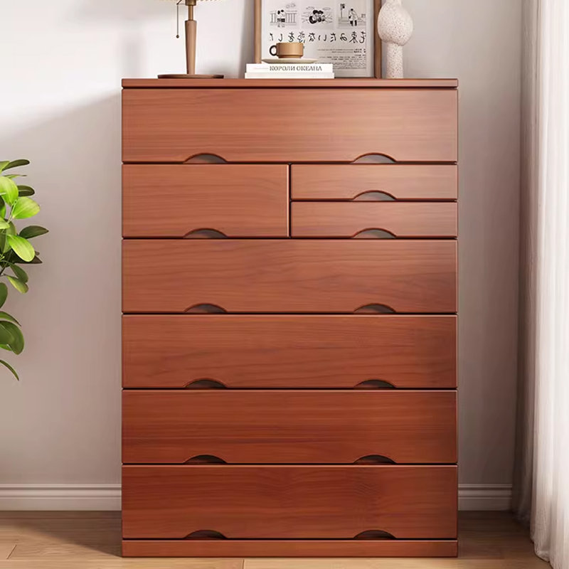Armoire d'appoint en châtaignier massif et en bois manufacturé, Châtaigne