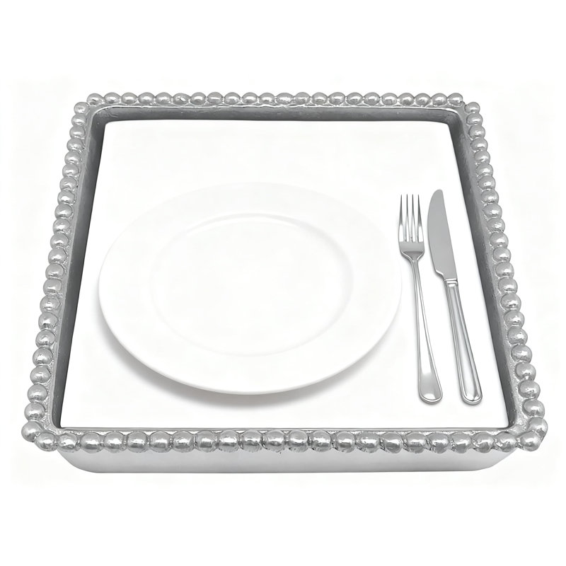 Serviettes célébrant dans une boîte-cadeau perlée, porte-serviette décoratif fait à la main pour fêtes et événements, paquet de 20
