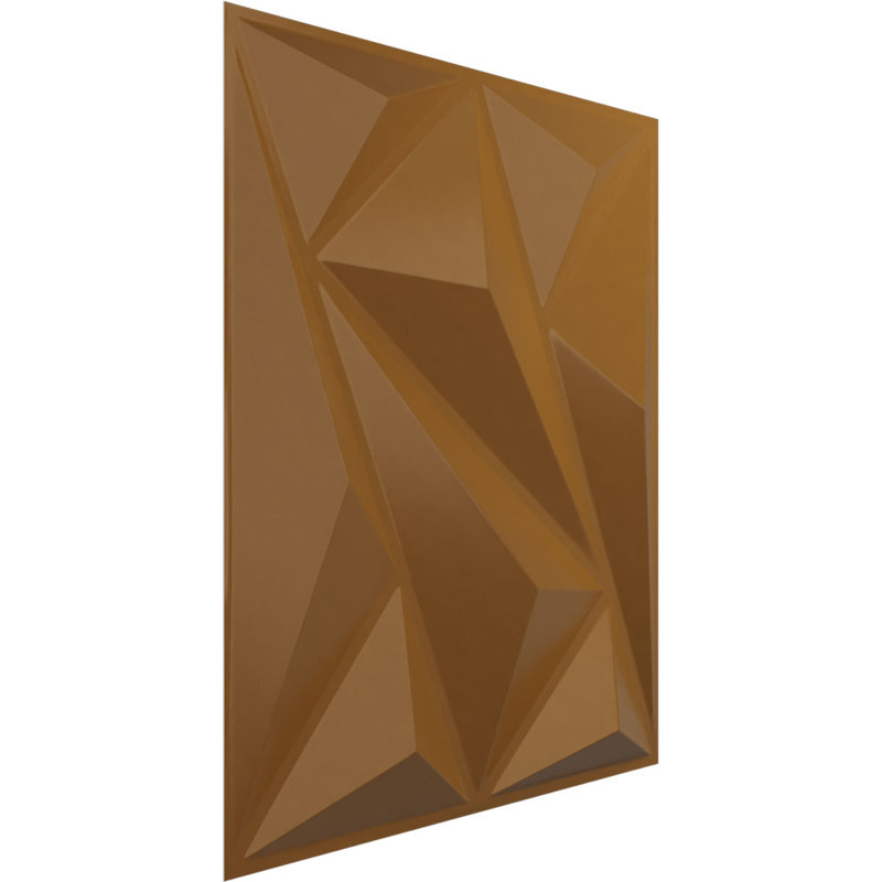 Panneau mural décoratif 3D EnduraWall Marquise EnduraWall de l 19 5/8 po x H 19 5/8 po, or métallique vieilli rétro (couvre 2,67 pieds carrés)