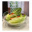 Bol de service en acrylique Swirl - transparent, grand bol à salade et à collation en plastique, conception résistante aux bris