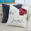 Coussin décoratif Let It Snow Christmas - coussin carré 20 x 20 po
