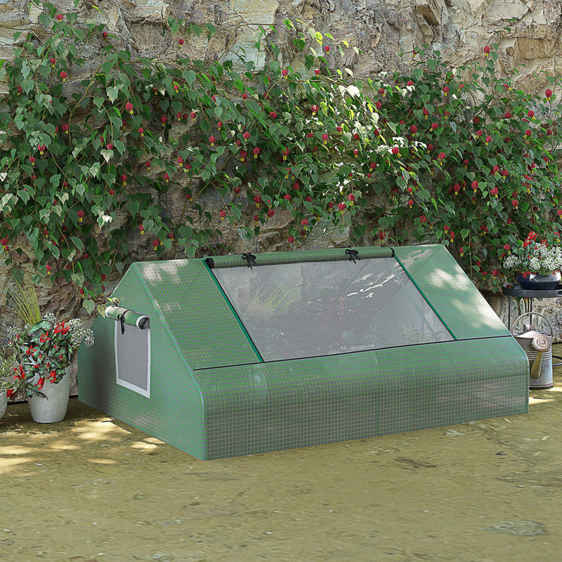 Outsunny 71" X 55" X 32" Mini Tunnel Greenhouse
