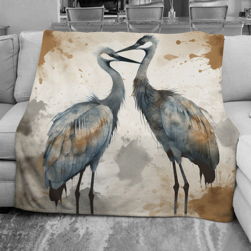 Crane Throw Blanket, Throw
