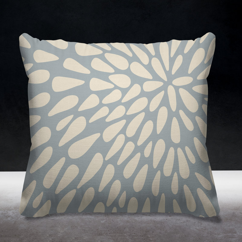 Eames Outdoor Reversible Throw Pillow, Grey, 17W" x 17H"