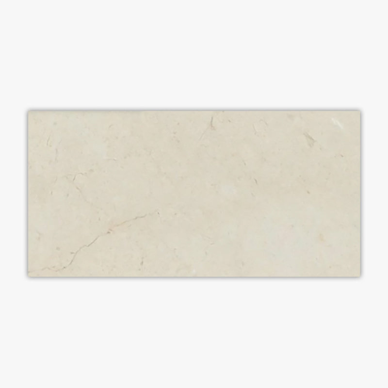 Crema Marfil Polished 6x12 Marble Tile