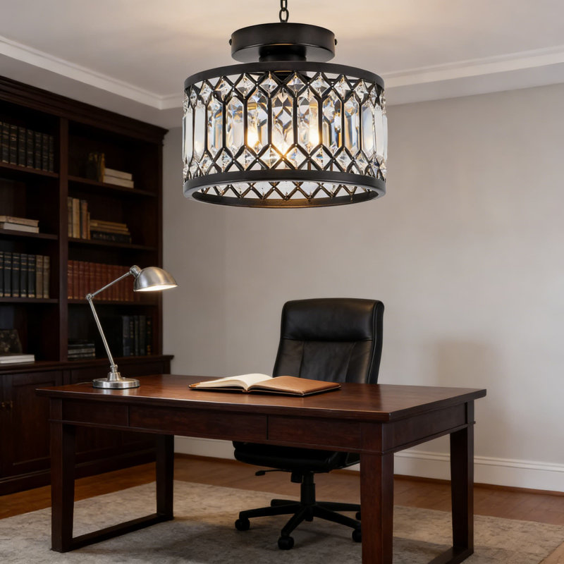 Plafonnier semi-encastré Modern Crystal