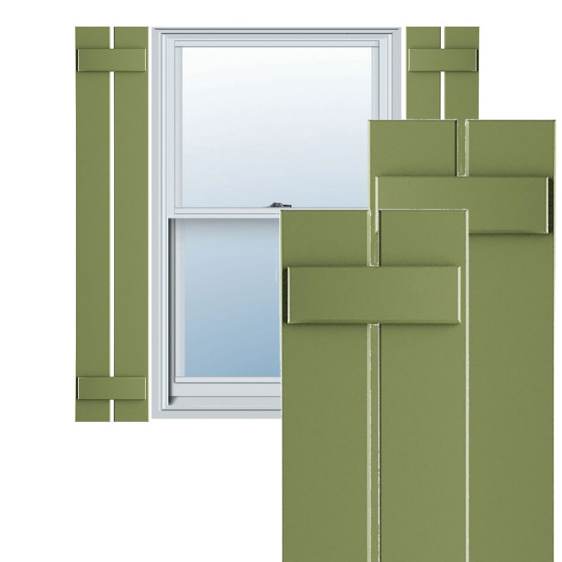 Volets en PVC True Fit à deux planches espacées