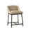 Upholstered Stool with Metal Frame