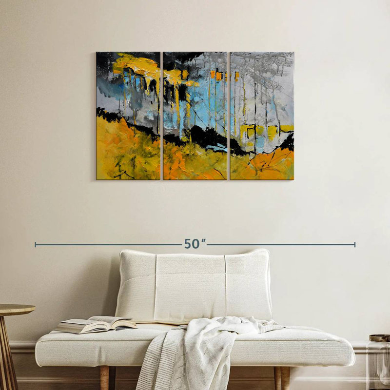 Avery Bleeding Sunrise Abstract, 24" H x 38" W