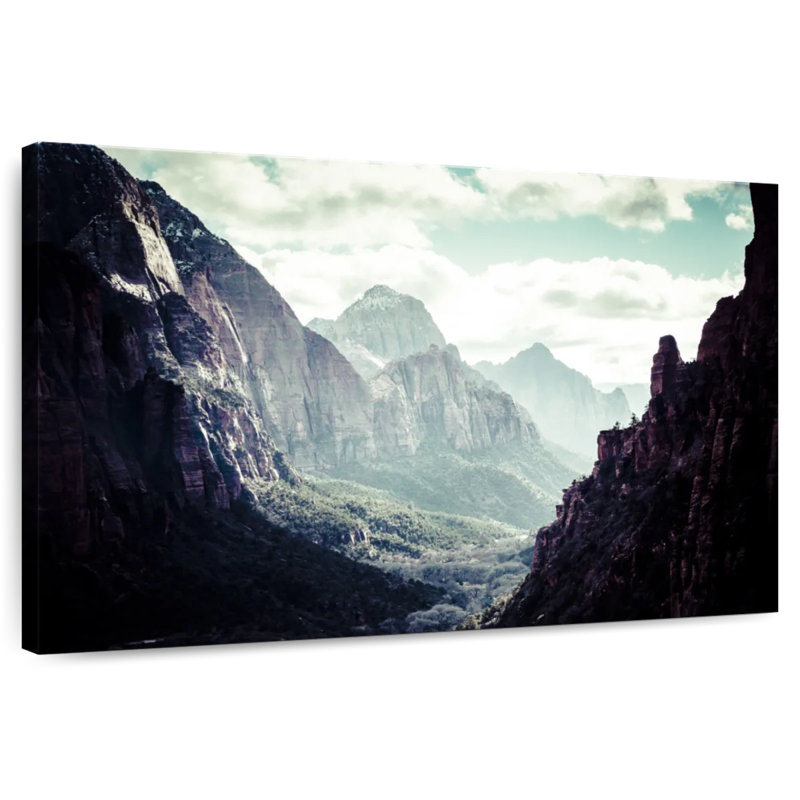 Paysage de montagne Alvord Zion, H 30 po x l 45 po