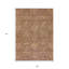 Tapis intérieur lavable damassé brun et brun clair 9 pi x 12 pi