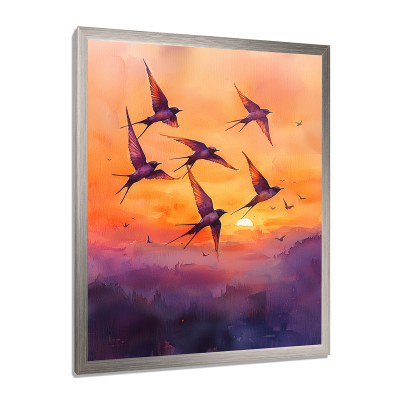 Harristown - Animals Wall Art, Argent argent, H 40 po x l 30 po, Reproduction encadrée sans passe-partout