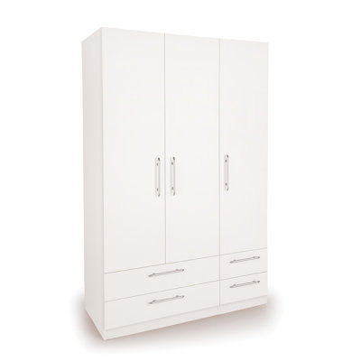 3 Door Manufactured Wood Wardrobe