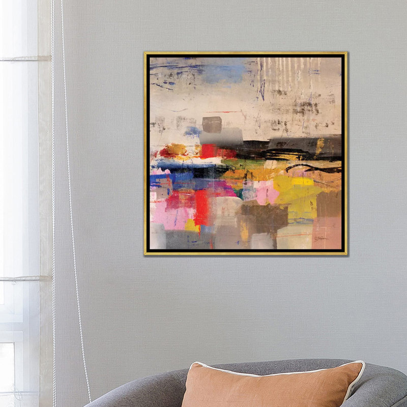 « Float » par Julian Spencer, reproduction d’art, Toile encadrée d'or, Pas de tapis, H 26 po x l 26 po x P 1,5 po