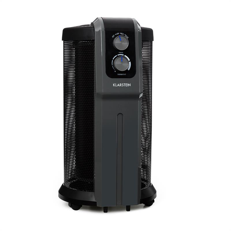 Klarstein Datscha 2000 Watt Electric Radiator Space Heater with Adjustable Thermostat