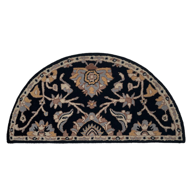 Hearth Rug, Half-circle 2'4" x 4'8"
