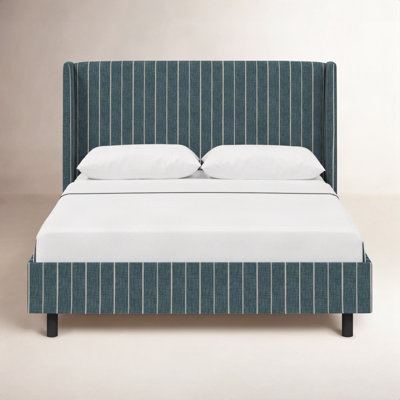 Lit à oreilles tapissier Sakir