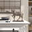 Wagnon Brown Polystone Prancing Horse Sculpture-830732726