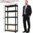 Tevis 60" H x 27.5" W x 12" D 5 Tiers Boltless Adjustable Storage Shelf Goods Rack-1090805073
