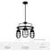 Starklake 3 Light Chandelier Statement Wagon Wheel Chandelier