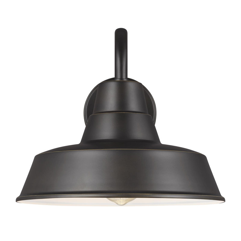 Luminaire de grange d'extérieur Blakeston, H 10,63 po x l 12 po x P 12 po, Non, Bronze antique