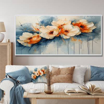 «Radiance In Aqua Pe pivoines», reproduction sur toile