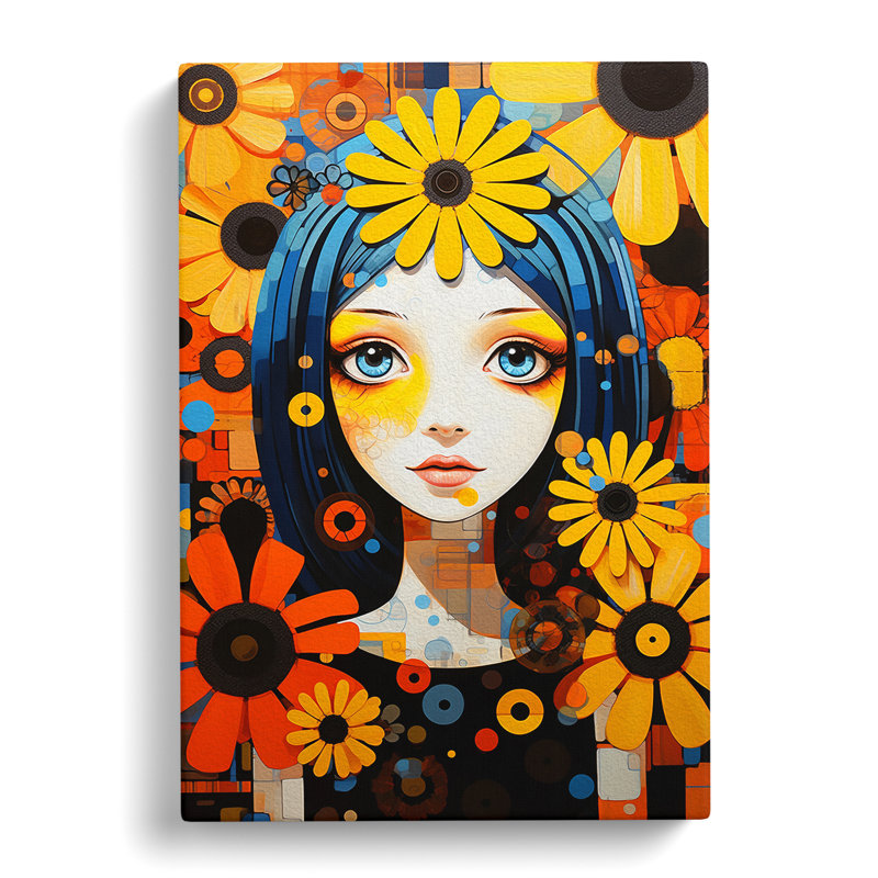 Daisy Constructivism - Print, 76cm H x 50cm W x 3cm D
