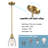 Gulshen 1 - Light Brass Bell Pendant