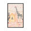 Girafe au Maroc, art encadré-49840521-49840533