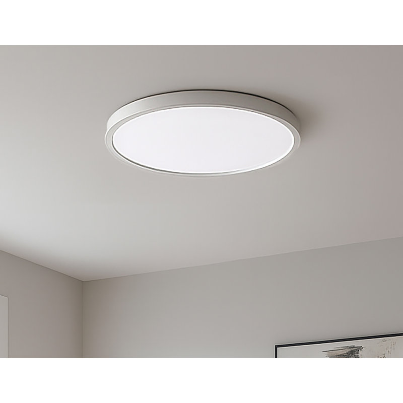 Edge - Round - 24'' LED Flush Mount -  White