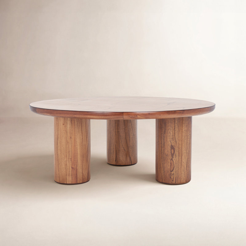 Table basse 3 pieds Aicha, Brun clair
