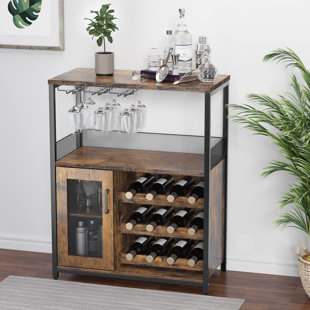 The olde Oak Set of Two Wall Mounted Bar Pine Handcrafted Drinks Rack Home  Bar See Stevens Review 