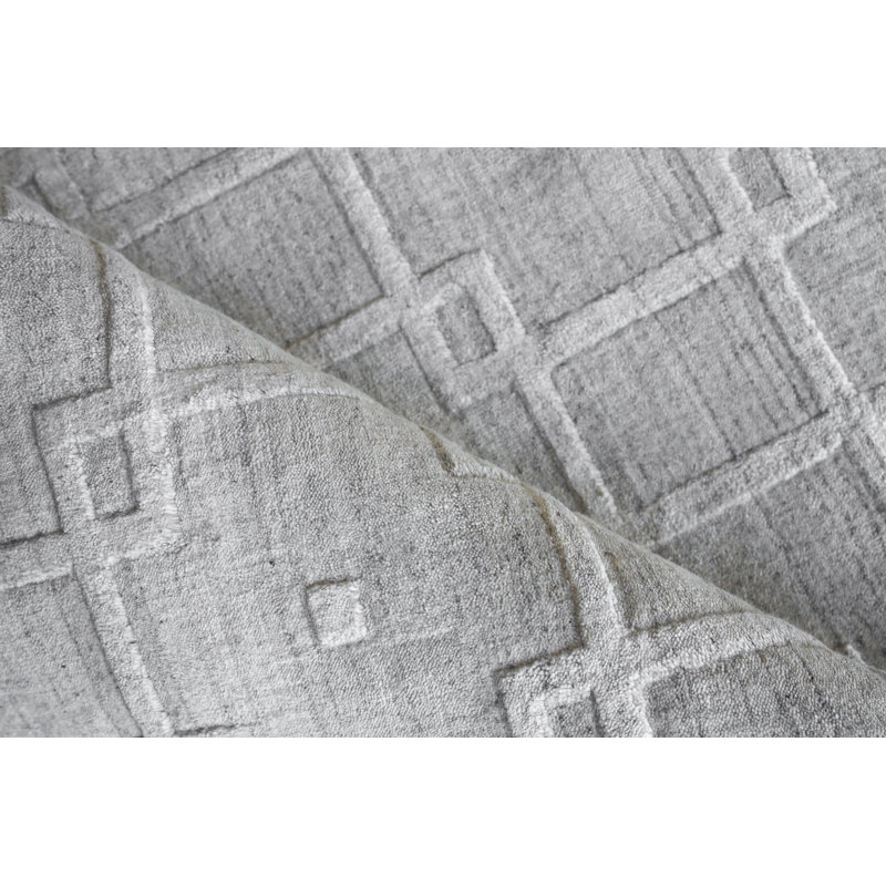 Castelli Geometric Area Rug in Light Silver/Gray, Rectangle 14' x 18'