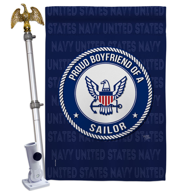 Double Sided 40'' H x 28'' W Polyester Flag Set