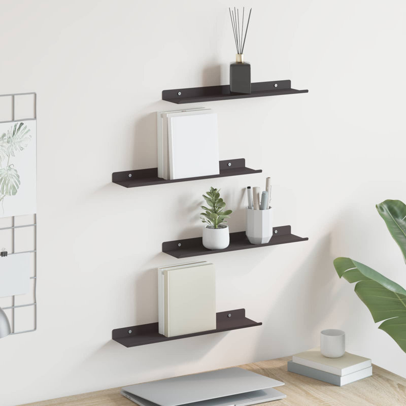 Steel Floating Shelf, Black