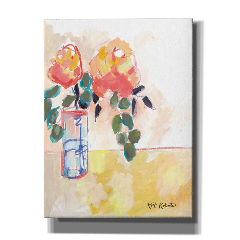 «Epic Graffiti 'Flowers For Judy» par Kait Roberts, impression de fleurs pour Judy sur toile par Kait Roberts