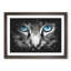 Bright Blue Cat Eyes - Picture Frame Painting Print-56855085-56855086