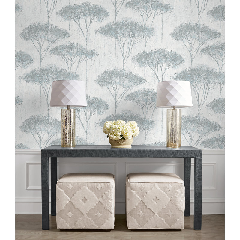 Zastrow Floral Roll, Eggshell/Powder Blue
