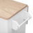 51" Fluted Kitchen Island With Drop Leaf-2099071265