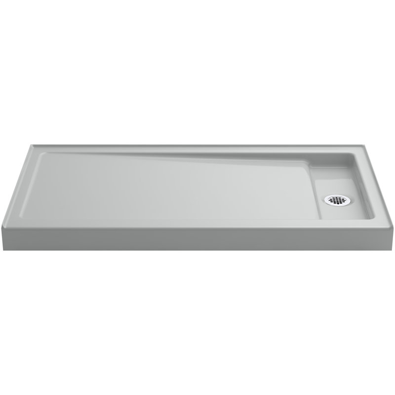 Bellwether Single Threshold Shower Base, White, Right