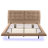 Branson Floating PU Leather Platform Bed With LED Lights & Tufted Headboard-879610004