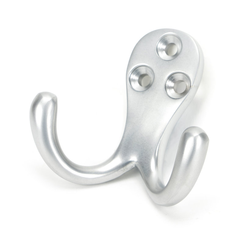 Celtic Brass Wall Hook, Satin Chrome