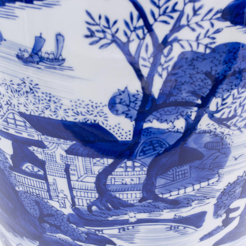 Blue Garden Ceramic Garden Stool