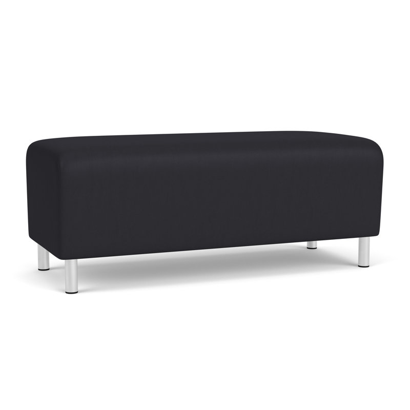 Banc de réception Ravenna, Noir Patriot Plus, Acier brossé
