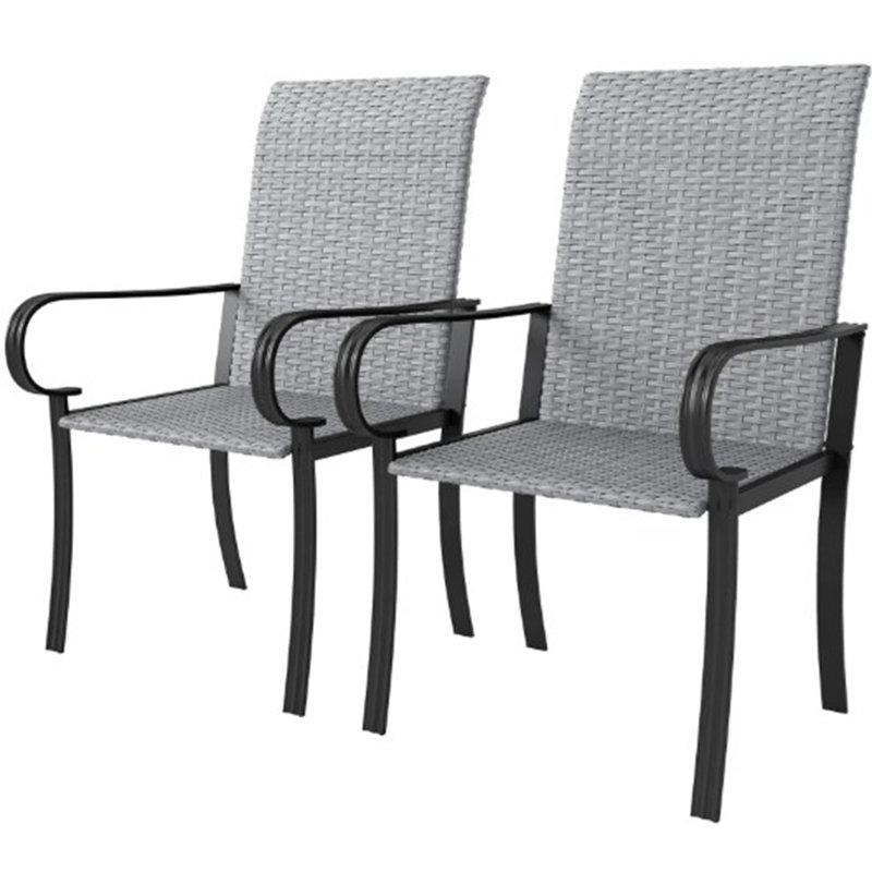 Chaises de salle à manger, Gris, 2