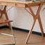 Modern K-shaped small office desk