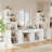 71'' Kitchen Pantry With Bookcases, 110.23'' Wide Farmhouse Wall Unit Tv Stand For Tvs Up To 75''-570849510