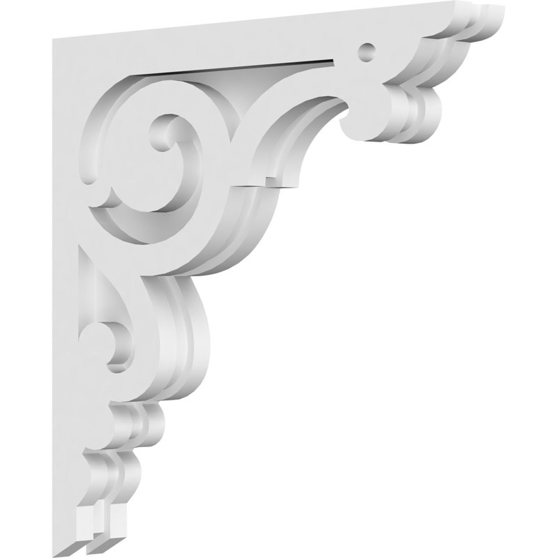 Corbeau en PVC de qualité architecturale Hurley, H 14 po x l 14 po x P 1,875 po