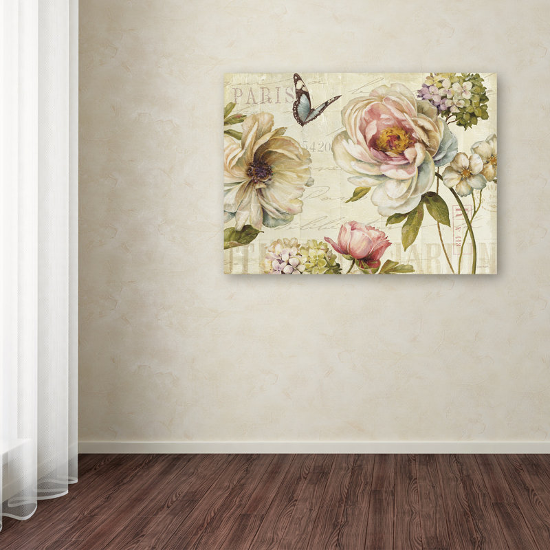 «Marche de Fleurs IV», reproduction d'art sur toile tendue, H 14 po x l 19 po x P 2 po